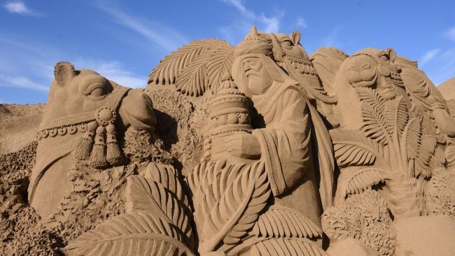 sand nativity scene las palmas