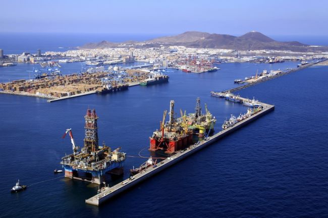 muelle las palmas desde arriba