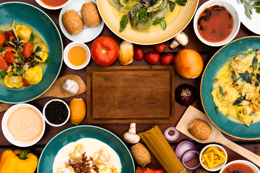 tabla de comidas varias
